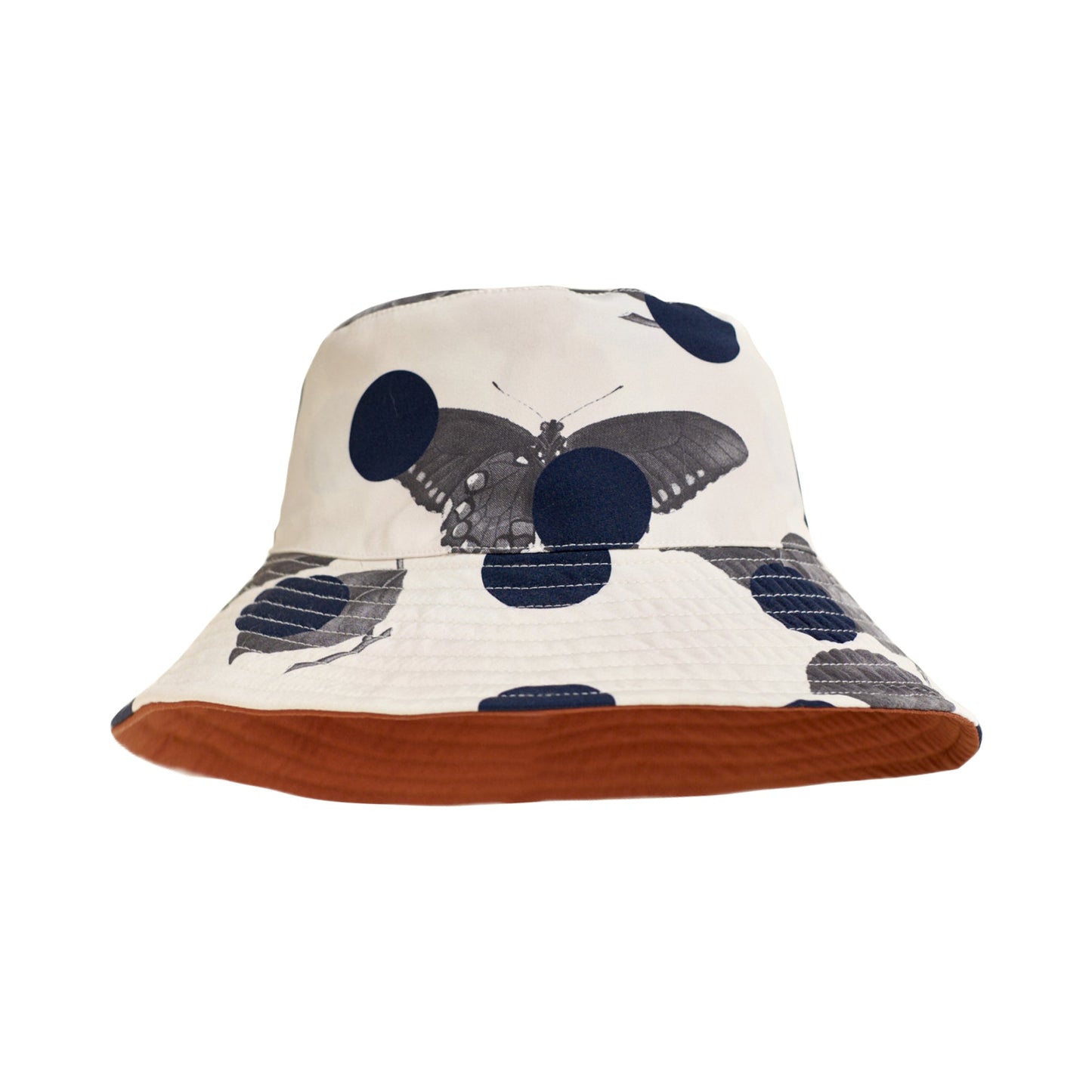 "Noir Floral" Reversible Bucket Hat