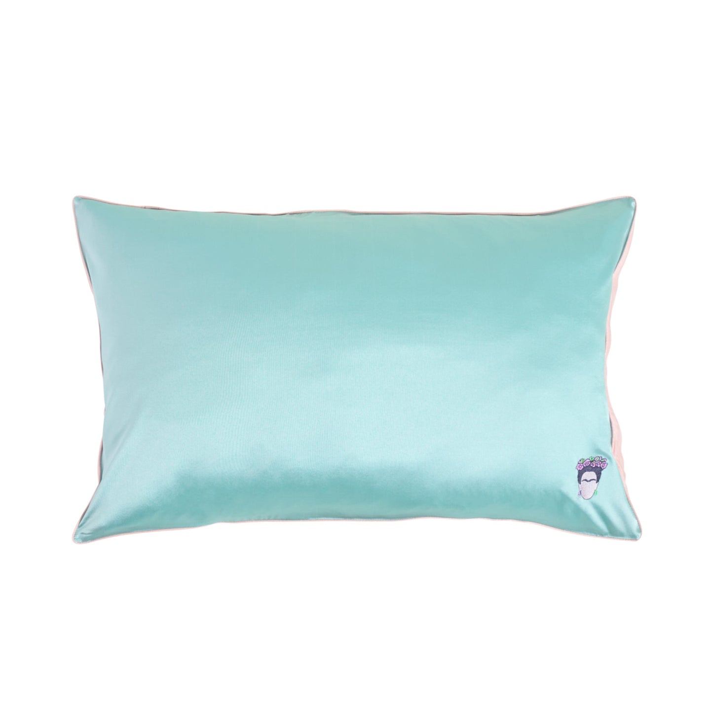 "Frida" Silk Pillowcase - Teal