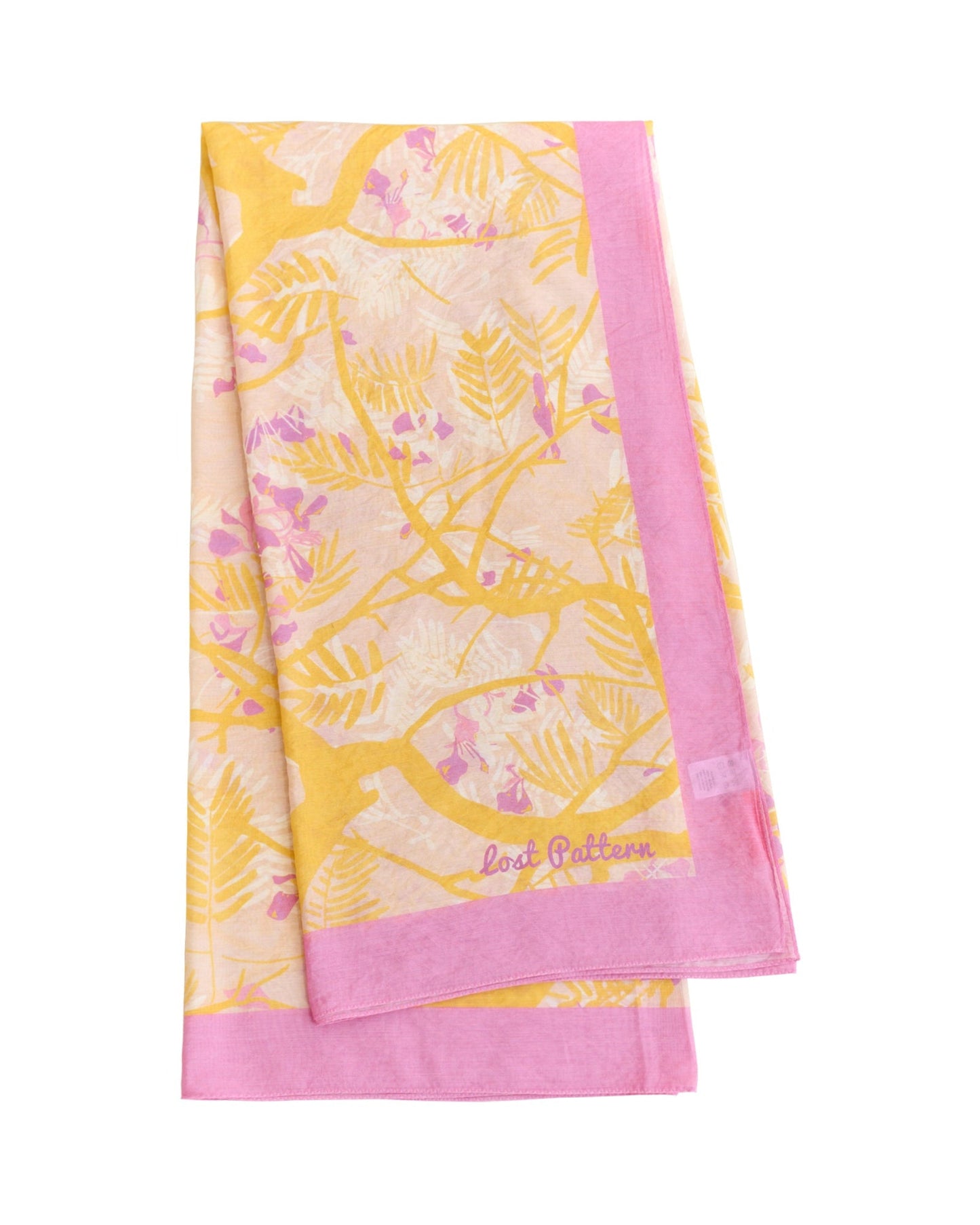 "Coco Dream" Beach Sarong Wrap - Pink & Yellow