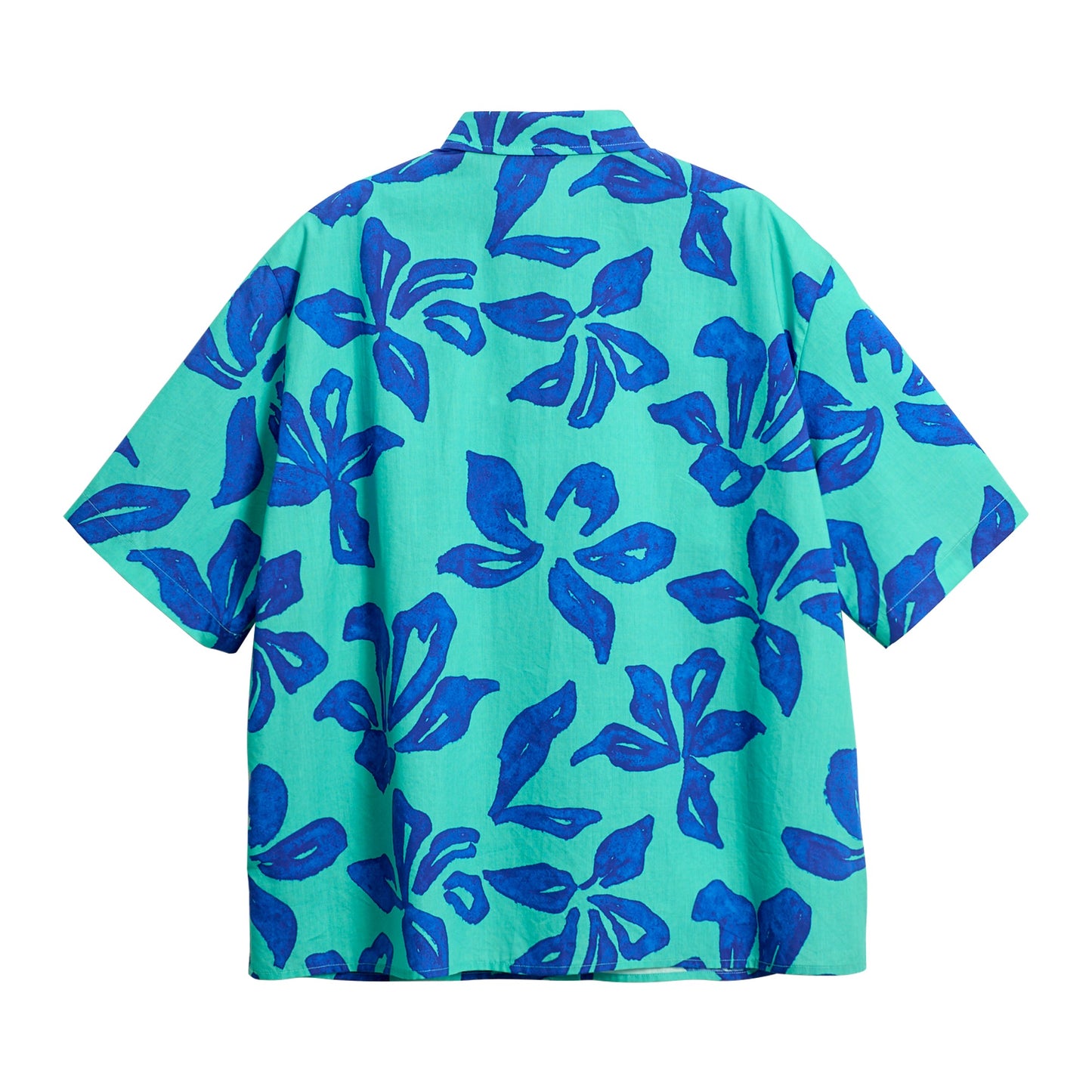 “Tropical Bliss” Oversized Hawaii Shirt - Ocean Blue