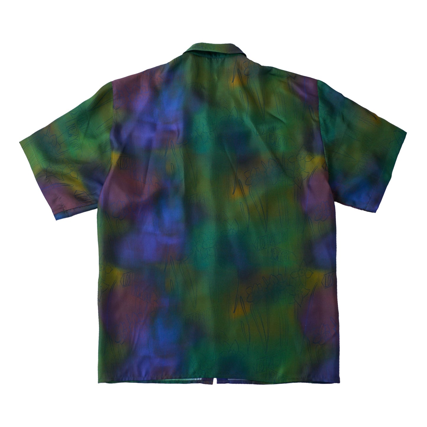 "Brooklyn" Oversized Silk Hawaii Shirt - Green