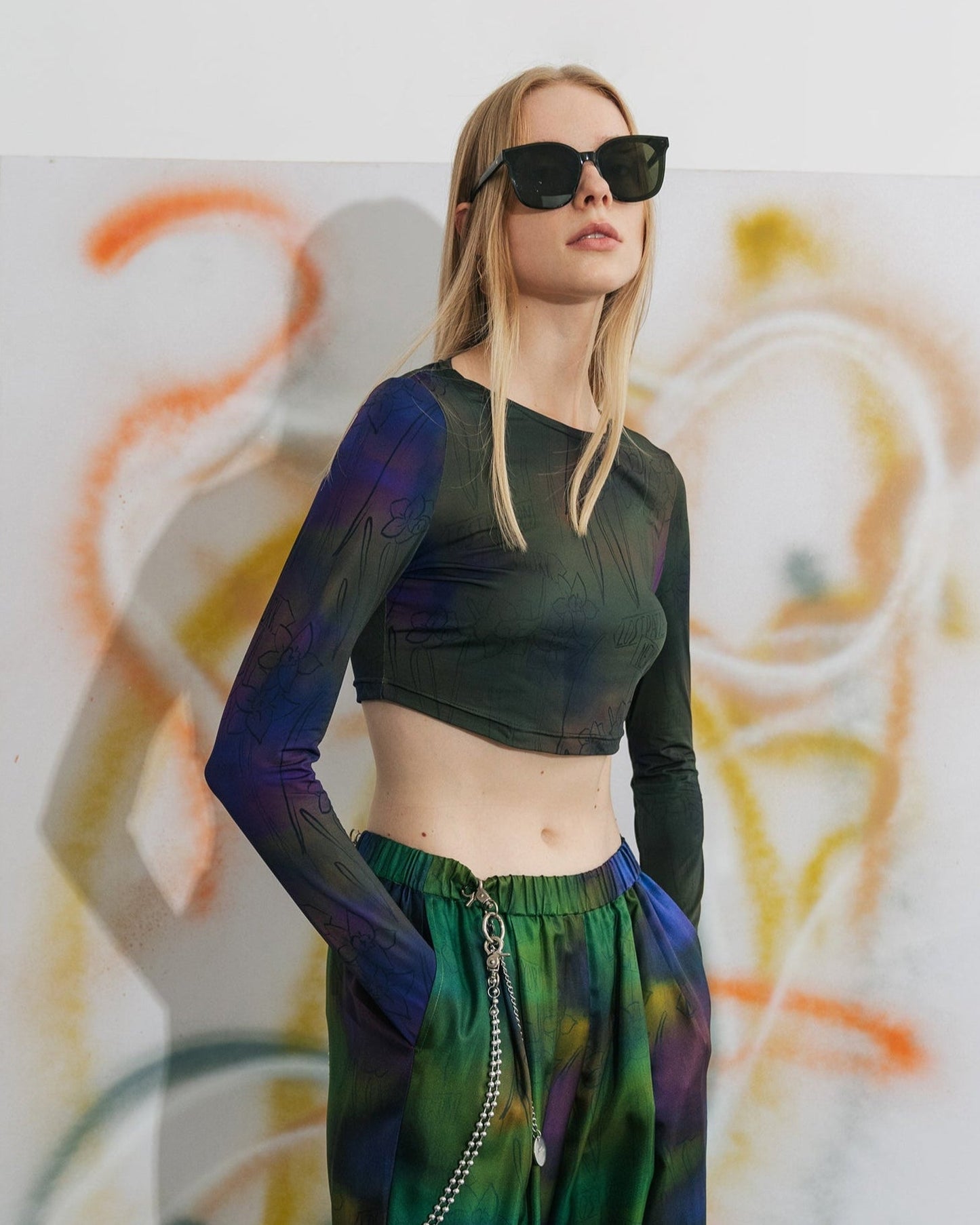 "Brooklyn" Long Sleeve Crop Top