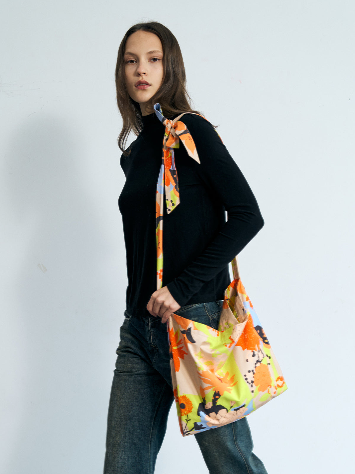 FRIDA x LOST PATTERN "Frida's Garden" Cotton Crossbody Bag