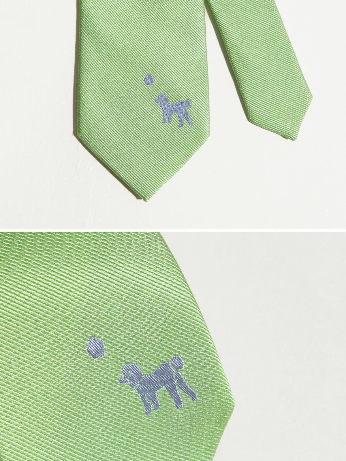 "Pan Pan" Silk Tie - Green