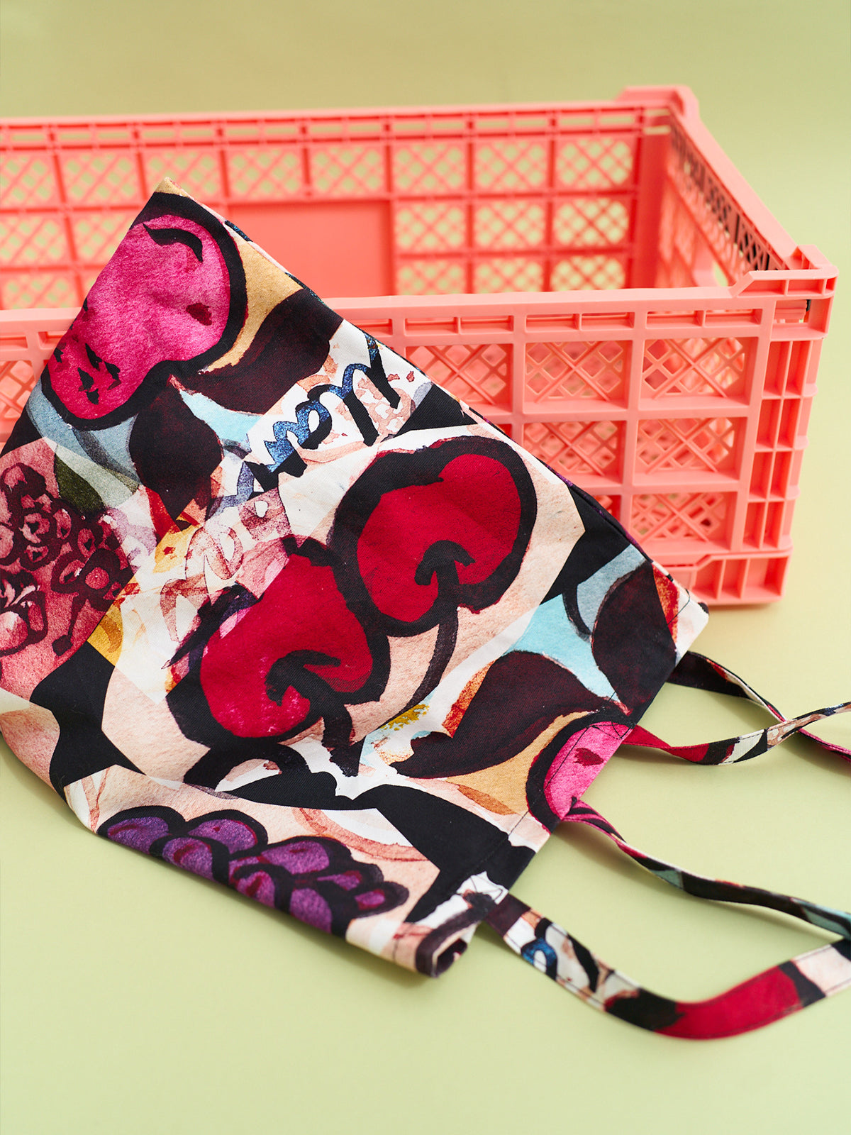 "Lost Cherries" Cotton Tote Bag