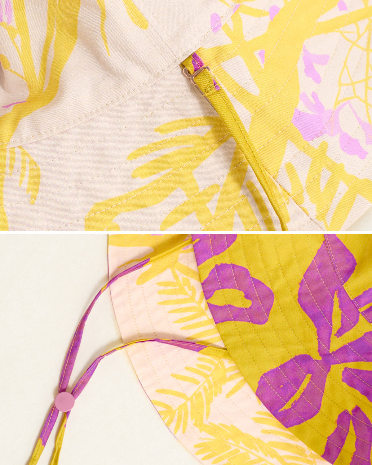 “Tropical Bliss” Reversible Sun Hat - Golden Hour