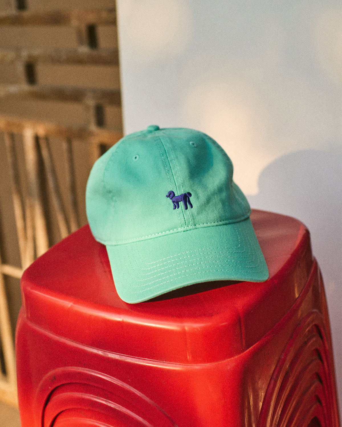 "Pan Pan" Baseball Cap - Teal Green