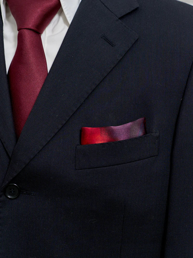 "La Rosa" Silk Pocket Square & Silk Shawl Set
