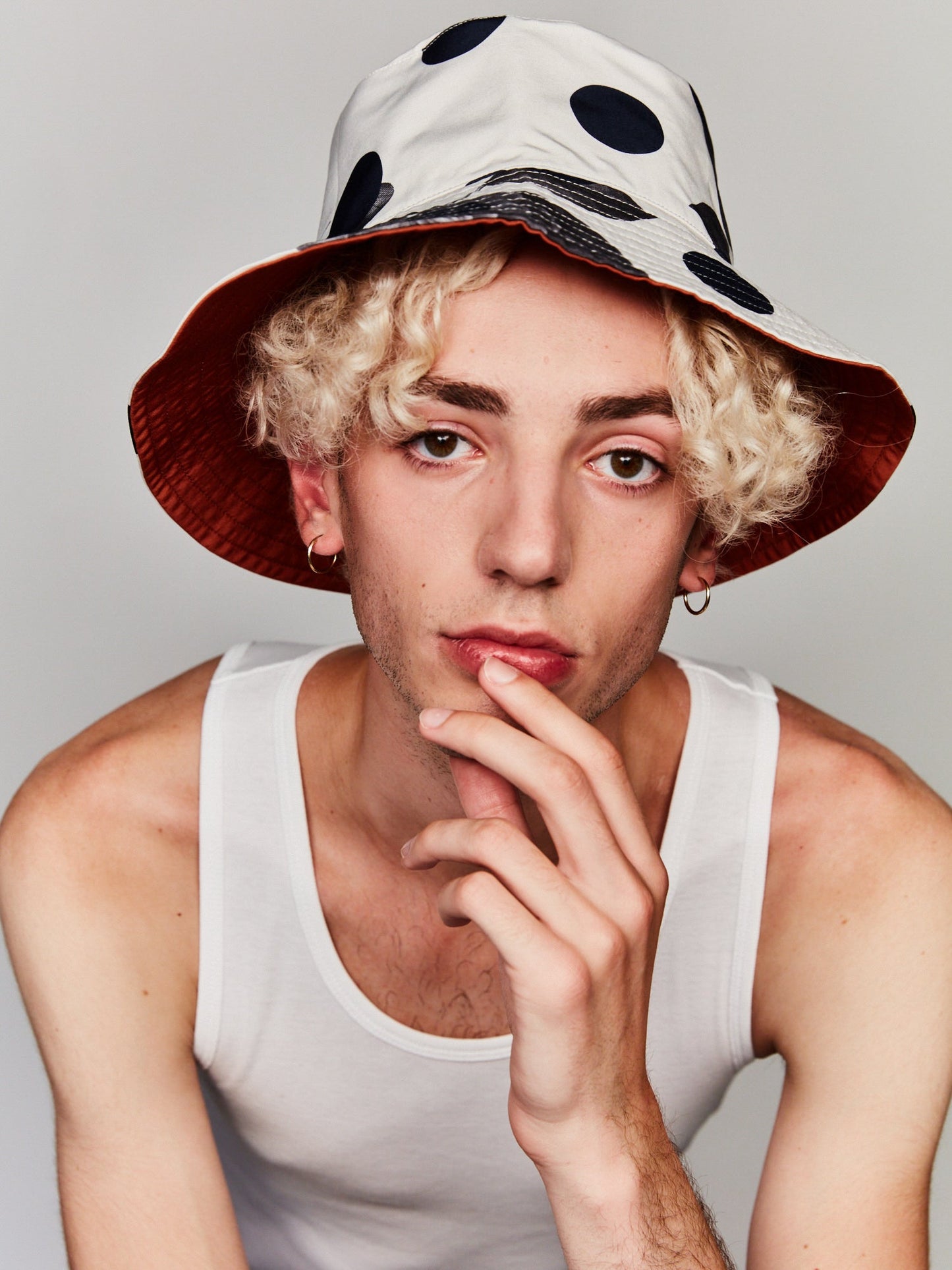 "Noir Floral" Reversible Bucket Hat