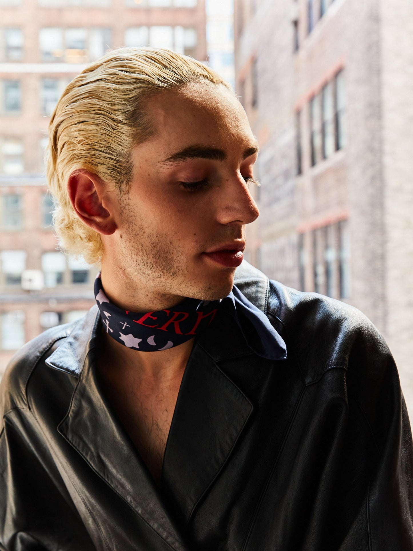 "Lexicon" Silk Bandana