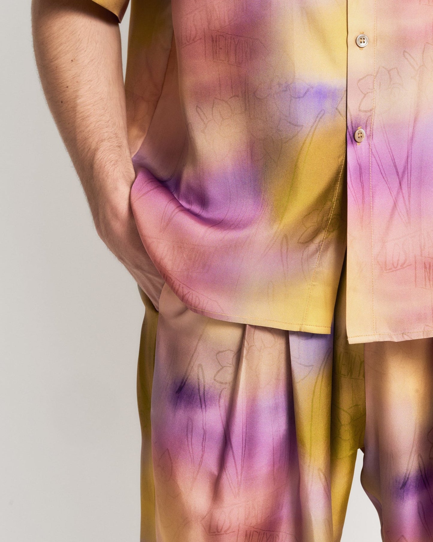 "Brooklyn" Silk Wide Leg Palazzo Pants - Pink