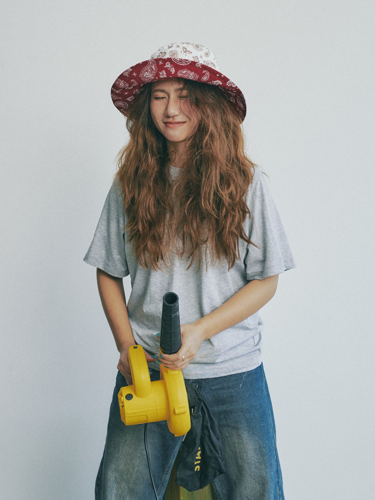 "Paisley" Cotton Reversible Sun Hat - Rodeo Red