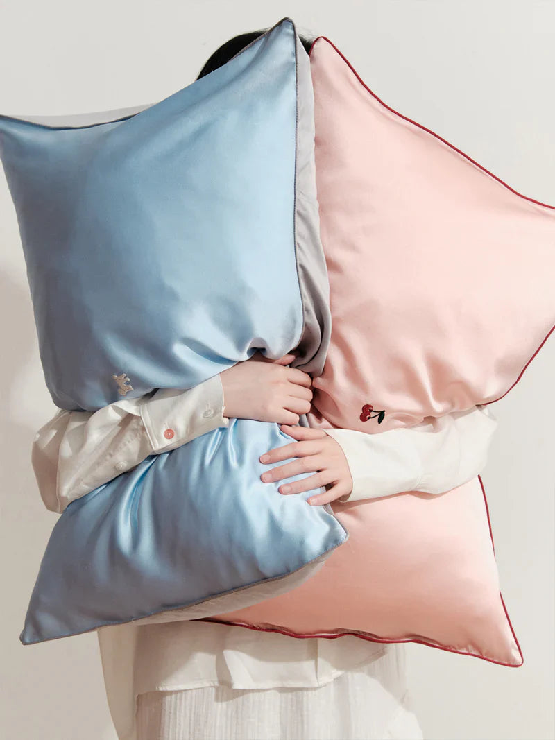 "Pan Pan" 2-Piece Silk Pillowcase Gift Set