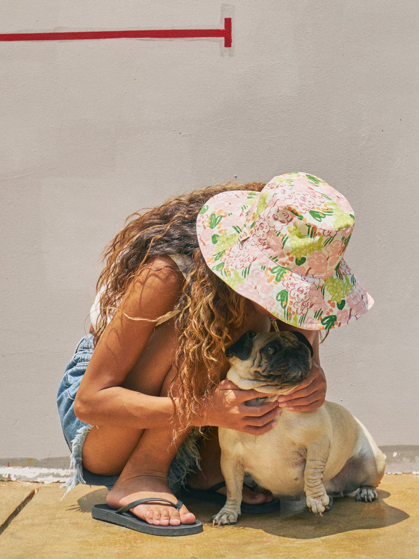 "Le Jardin" Reversible Sun Hat - Green