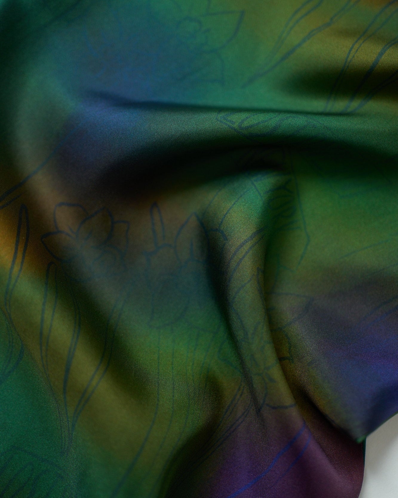 "Brooklyn" Silk Wide Leg Palazzo Pants - Green