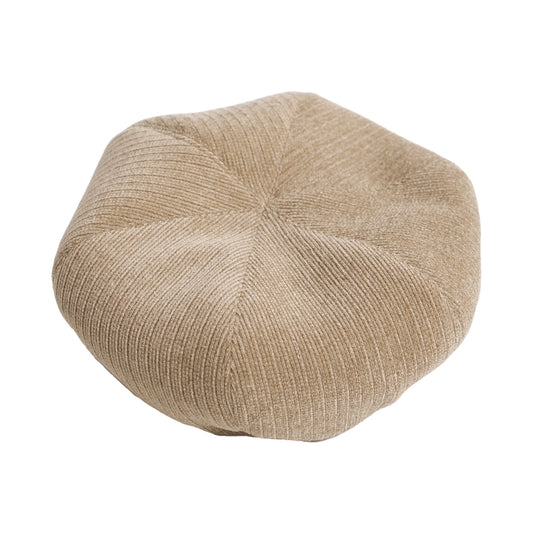"Velvet Cloud" Beret Hat - Ecru