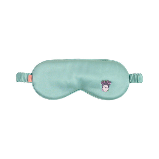 "Frida" Silk Sleep Eye Mask - Teal