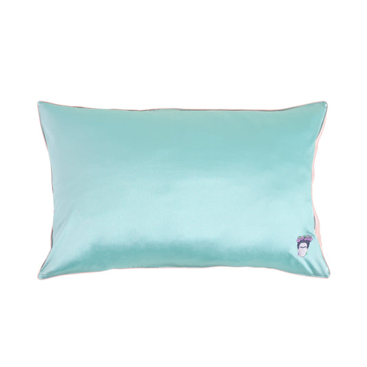 "Frida" Silk Pillowcase - Teal