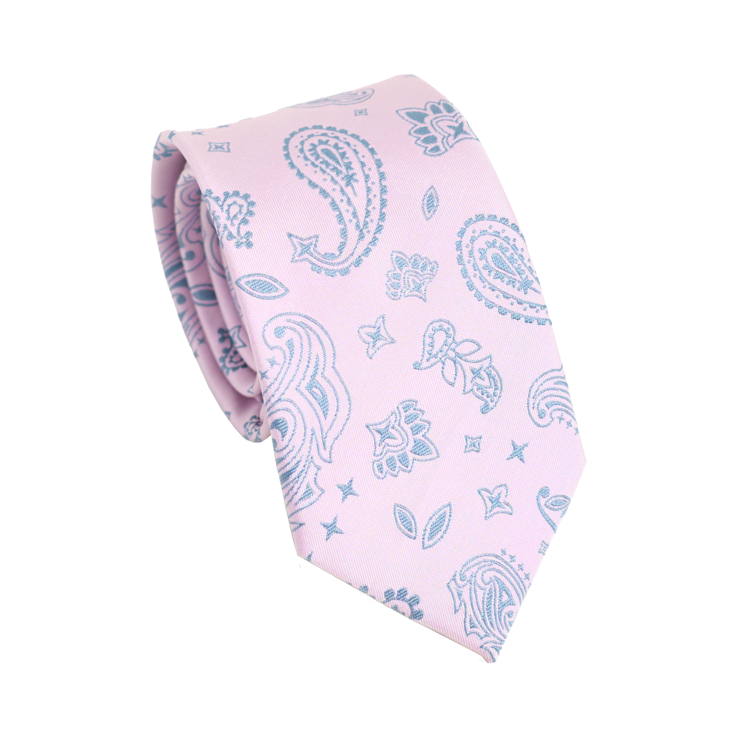 “Paisley" Silk Jacquard Tie - Pink