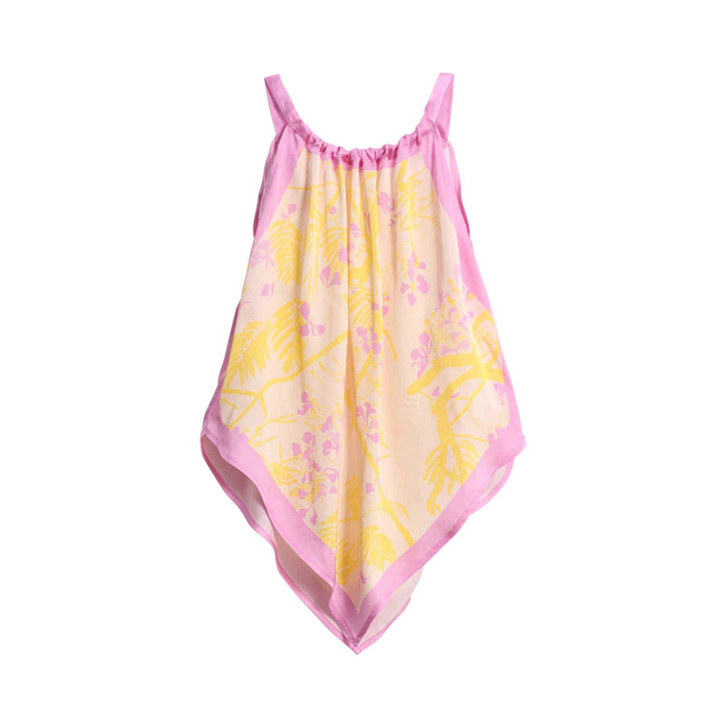 “Coco Dream” Halter Scarf Top - Yellow