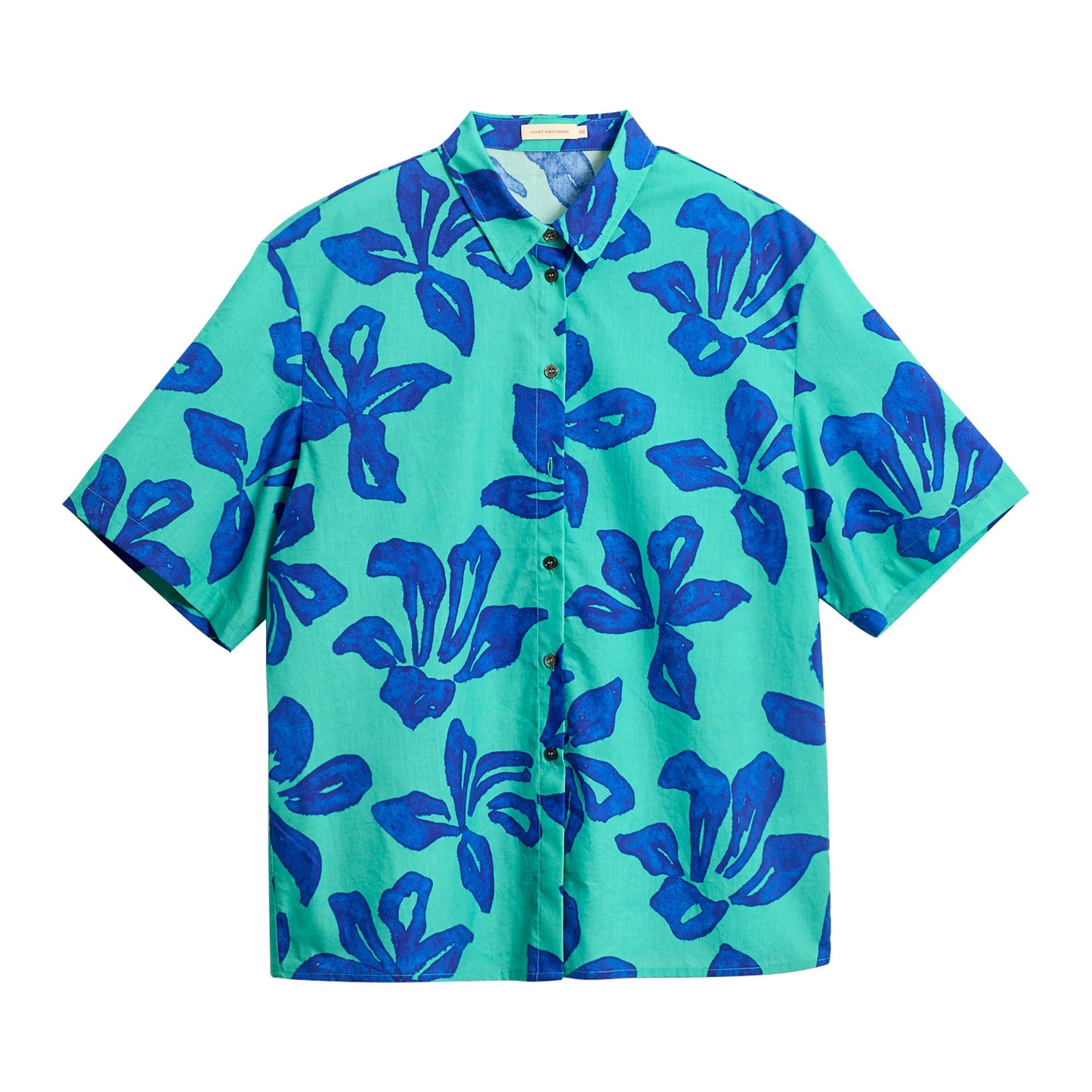 “Tropical Bliss” Oversized Hawaii Shirt - Ocean Blue