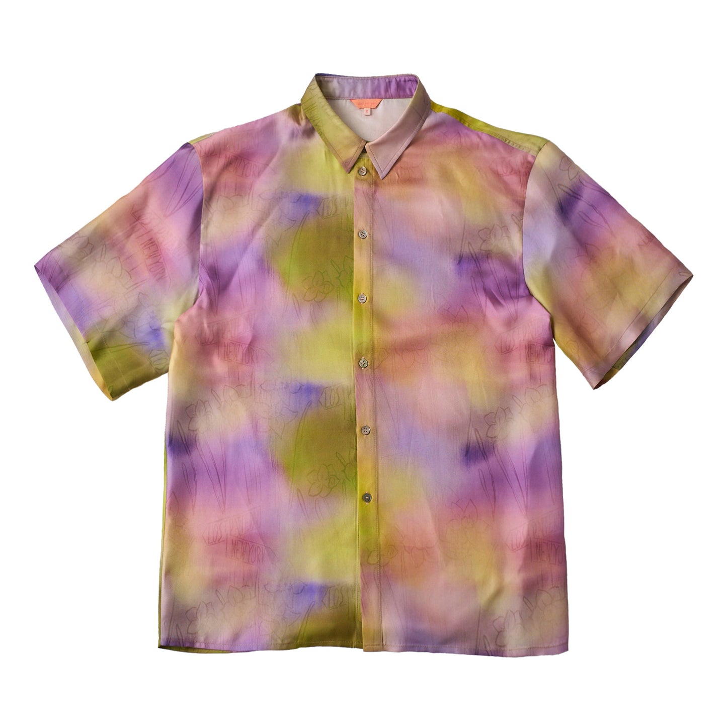 "Brooklyn" Oversized Silk Hawaii Shirt - Pink