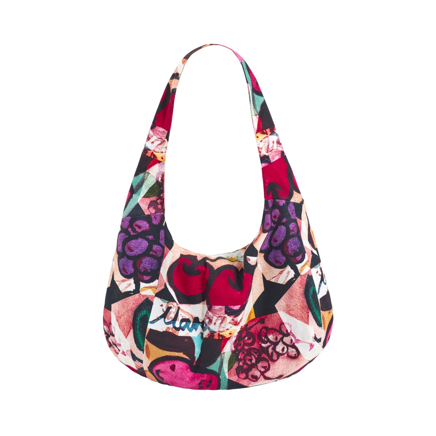 "Lost Cherries" Cotton Shoulder Bag