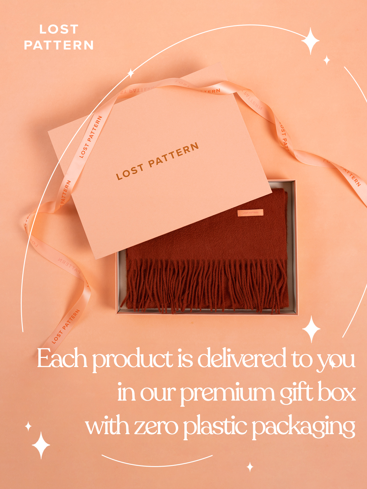 "Lost in Warmth" Classic Cashmere Scarf - Caramel