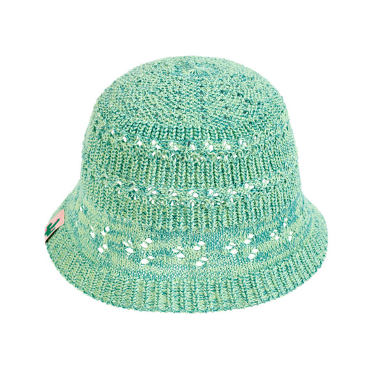 "Cactus" Crochet Bucket Hat - Peppermint Green