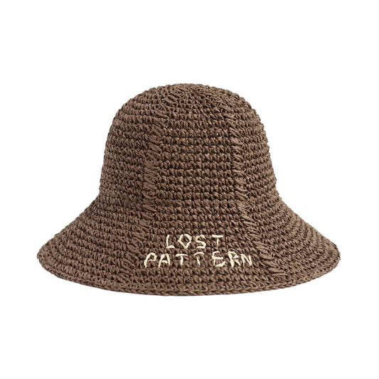 "Wanderlight" Packable Straw Hat - Coffee