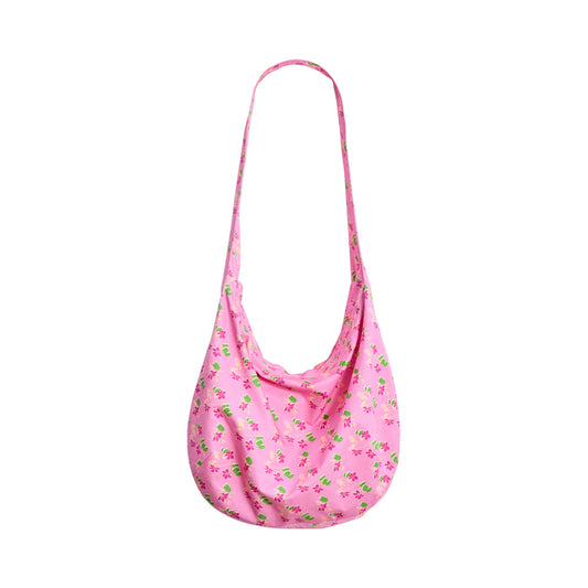 ”Beach Blossom“ Hobo Crossbody Bag - Pink