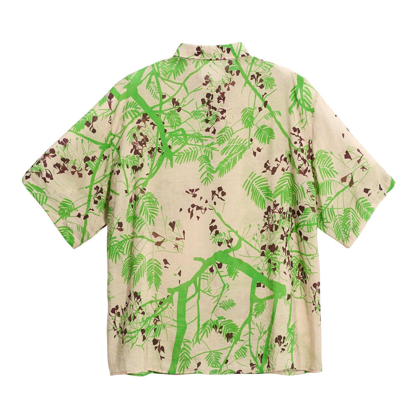 "Coco Dream" Oversized Hawaii Shirt - Khaki & Green