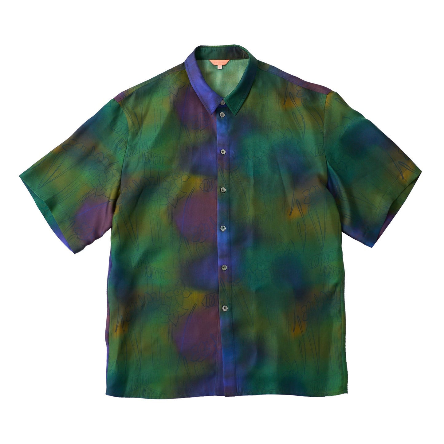 "Brooklyn" Oversized Silk Hawaii Shirt - Green