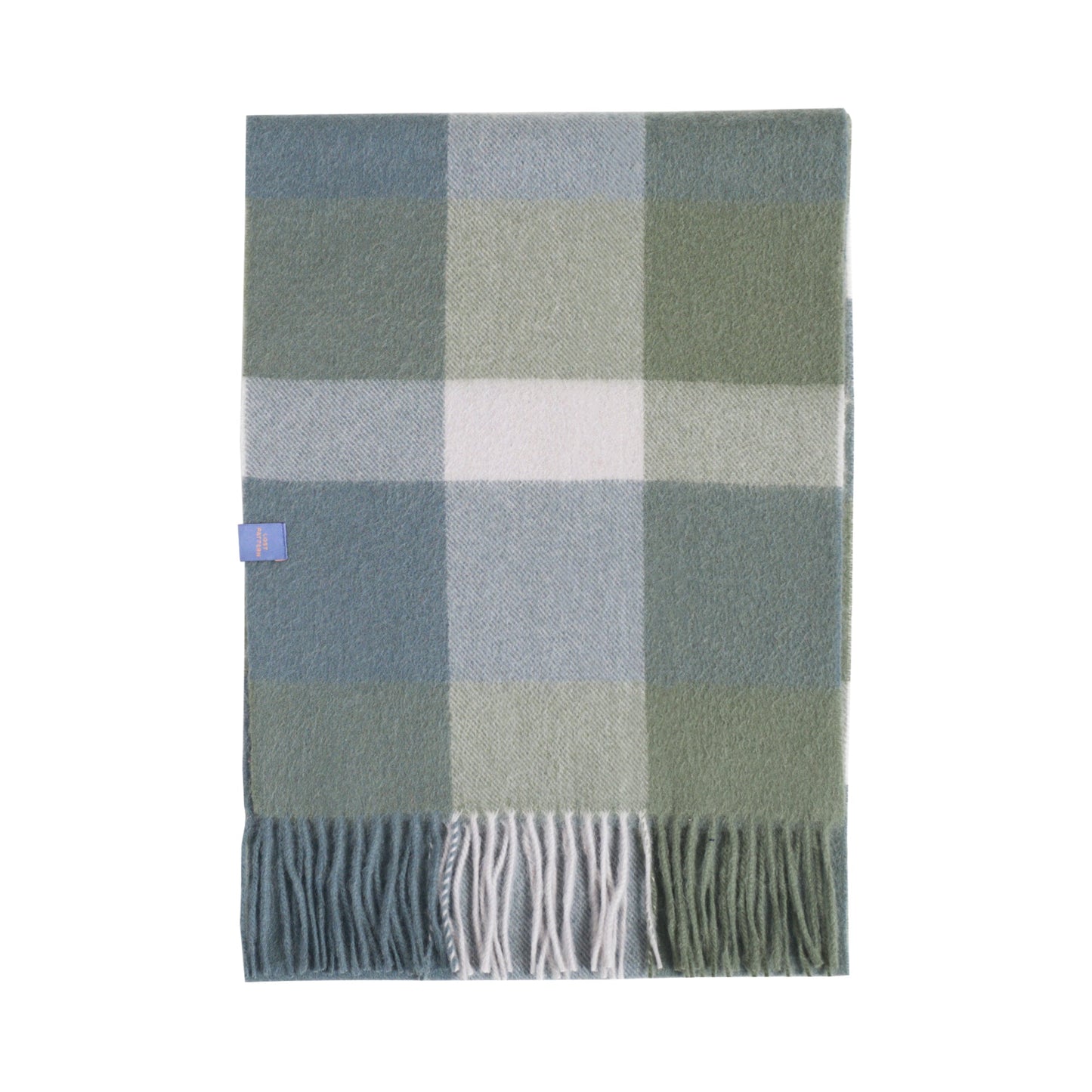 "Plaid" Cashmere Scarf - Green