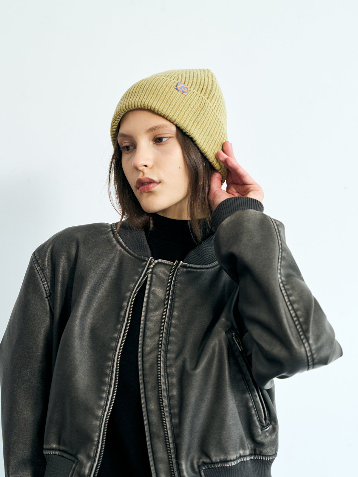 "Extra Fine Marino" Wool Knit Beanie Hat - Saige