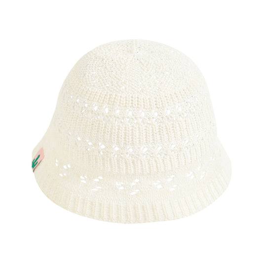 "Cactus" Crochet Bucket Hat - Ivory Breeze