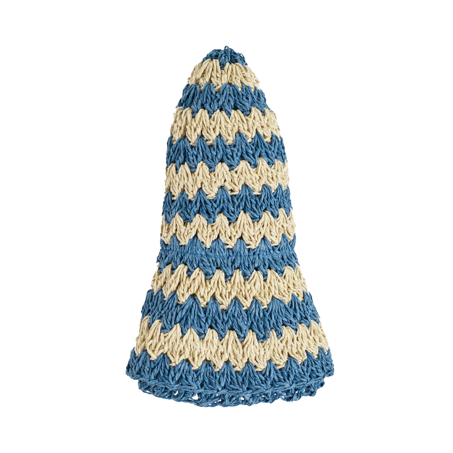 "Linea" Packable Straw Hat - Blue