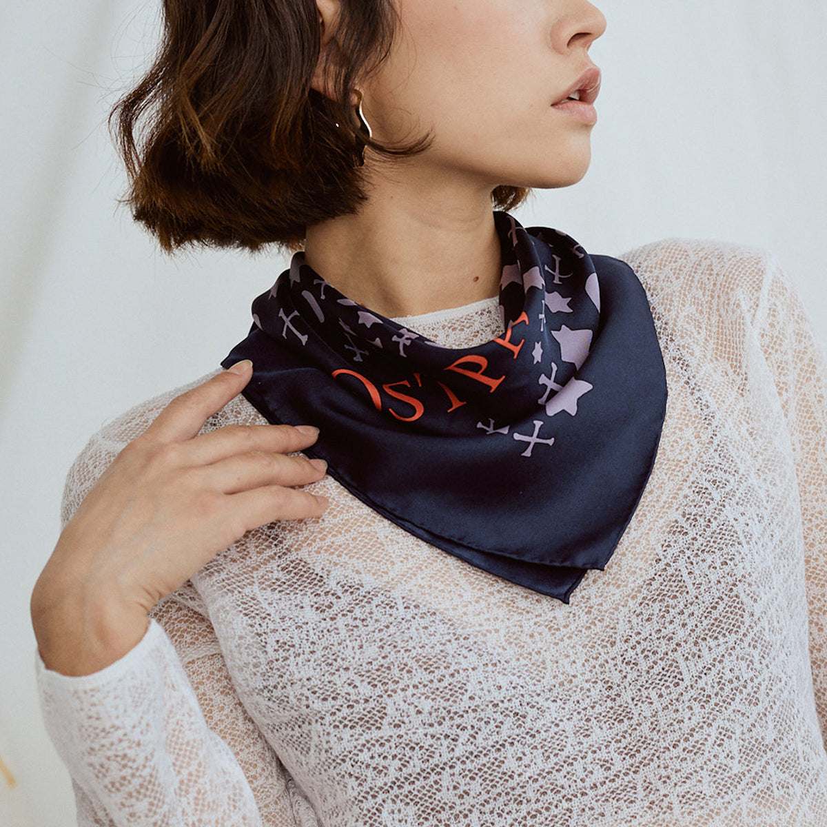 "Lexicon" Silk  Bandana