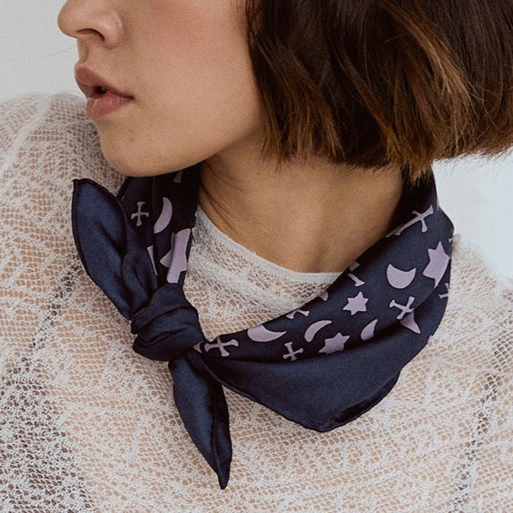 "Lexicon" Silk  Bandana