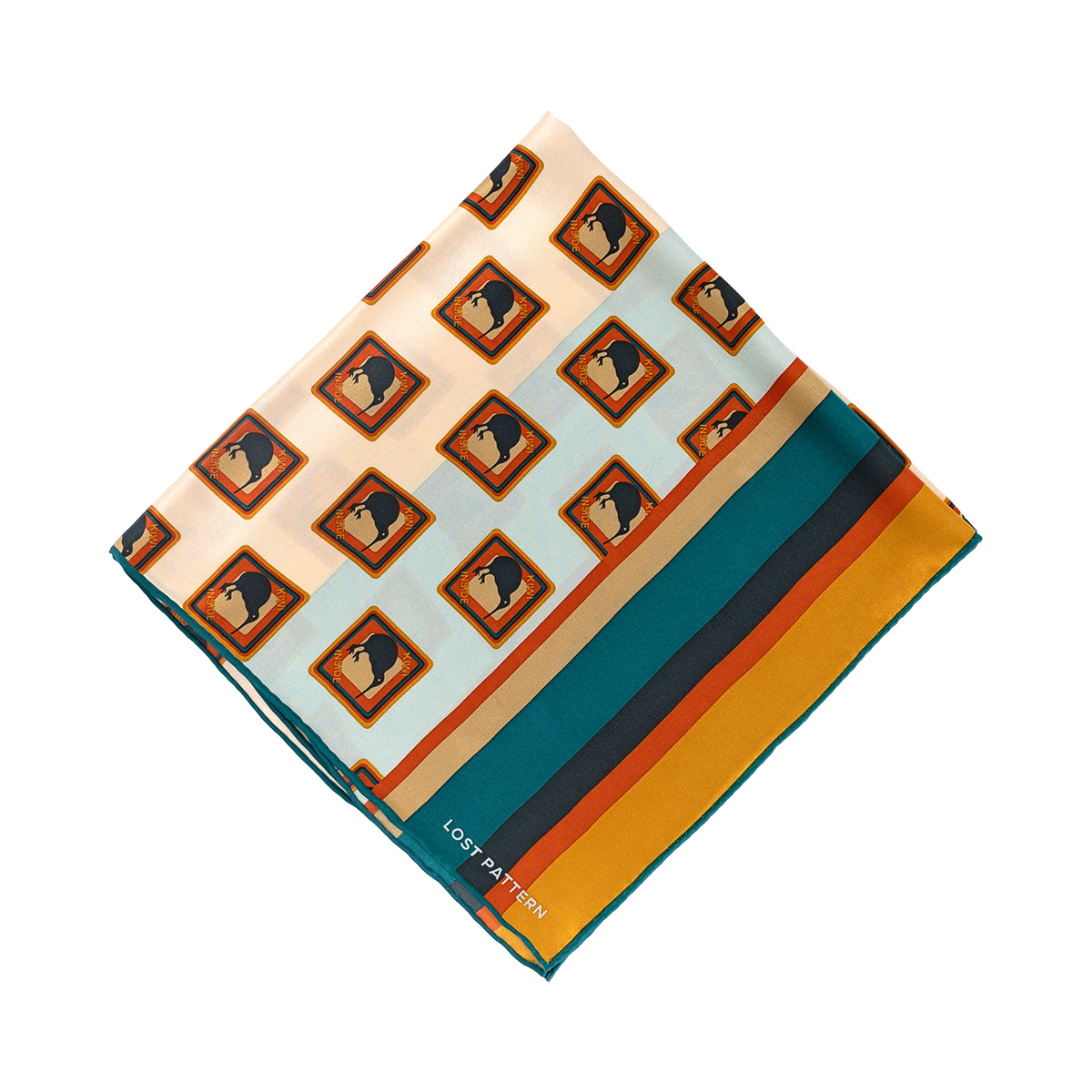 "Kiwi" Silk Bandana