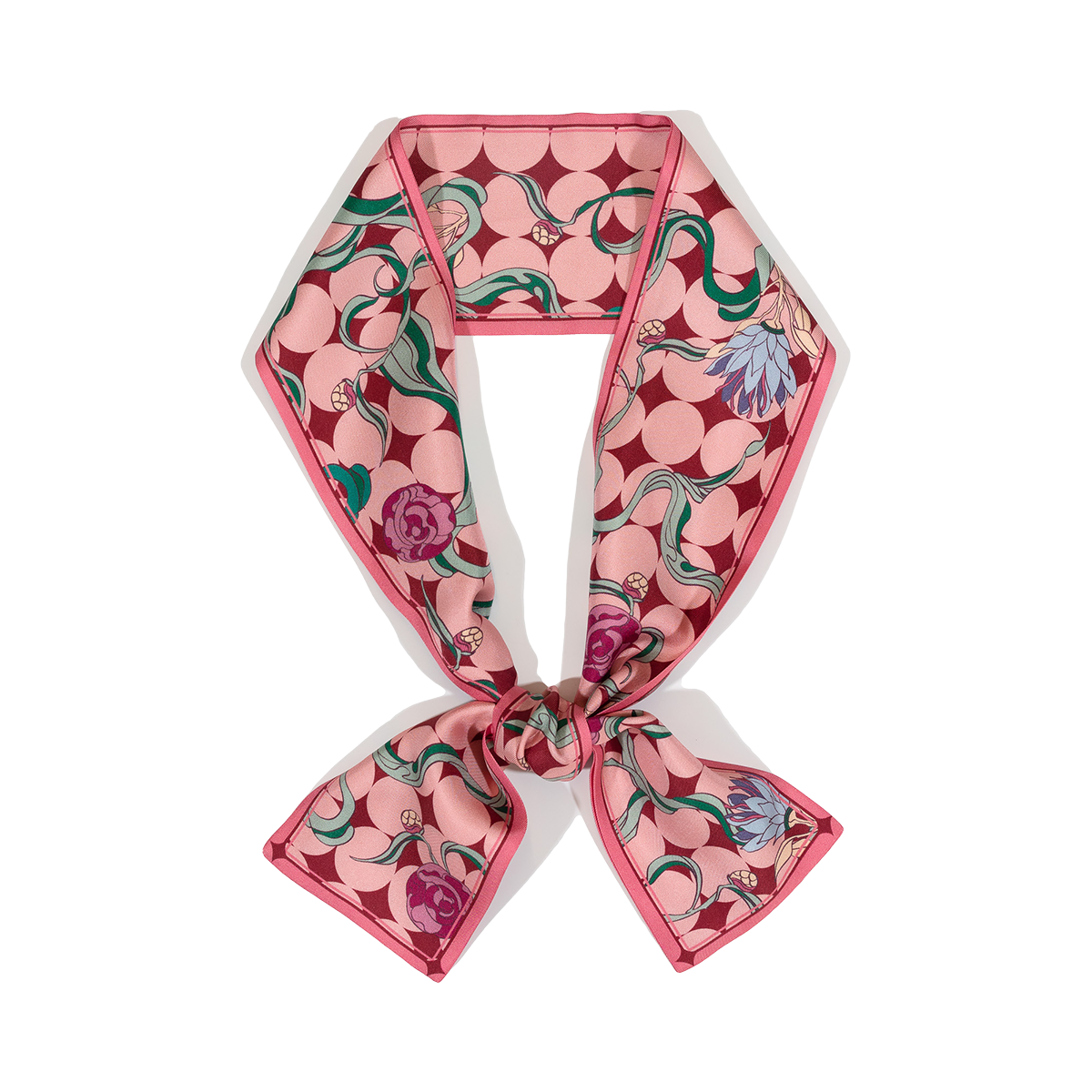"Dream" Silk Twill Neck Bow - Sakura Pink