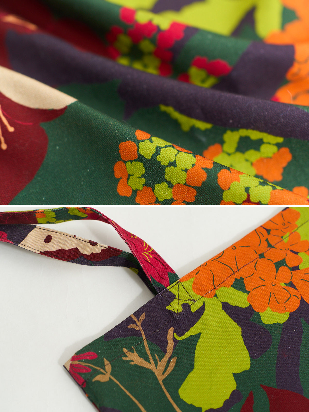 FRIDA x LOST PATTERN "Frida's Garden" Tote Bag - Purple