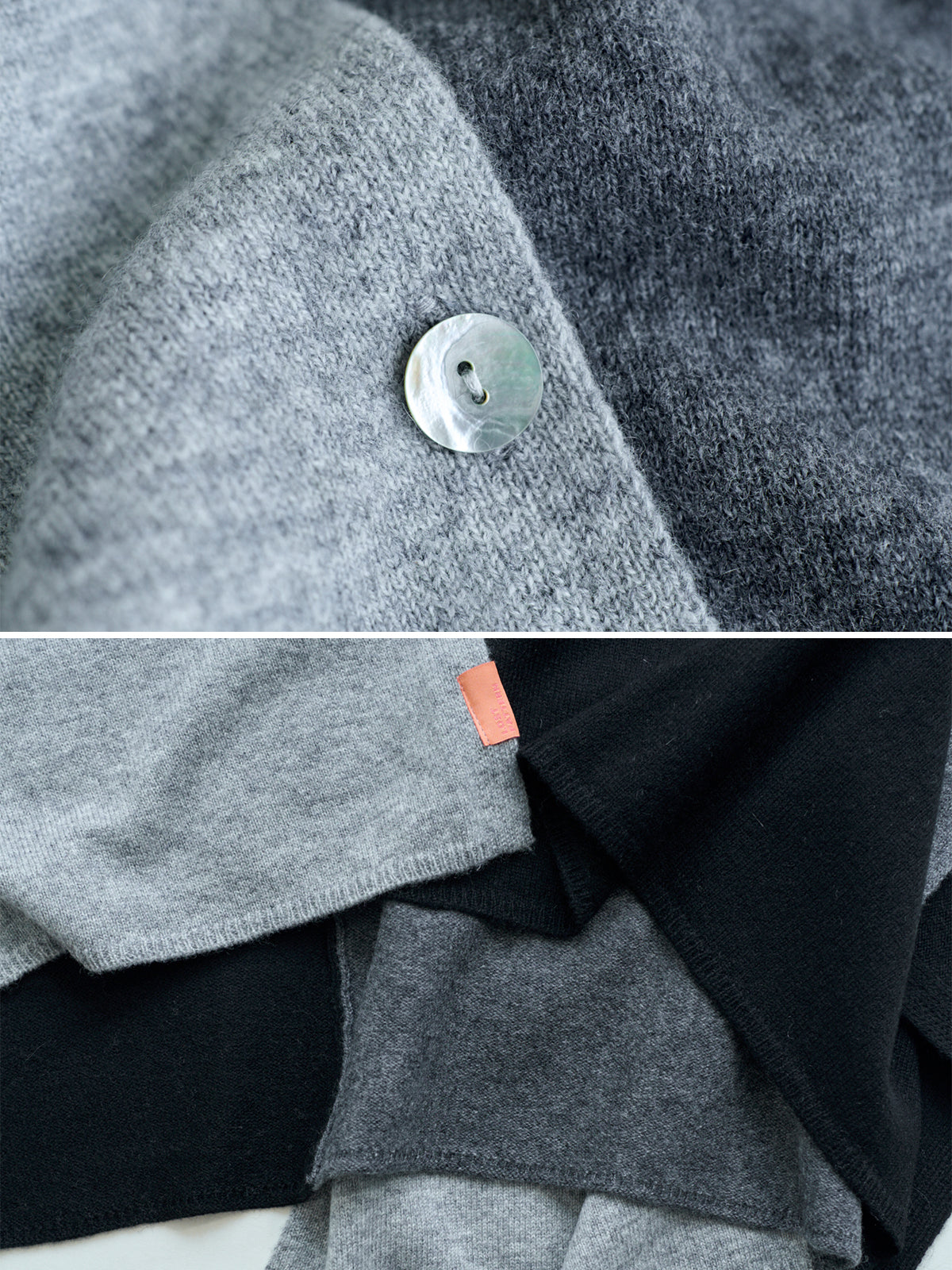 "Lost in Warmth" Wool-Cashmere Blend Cape - Grey