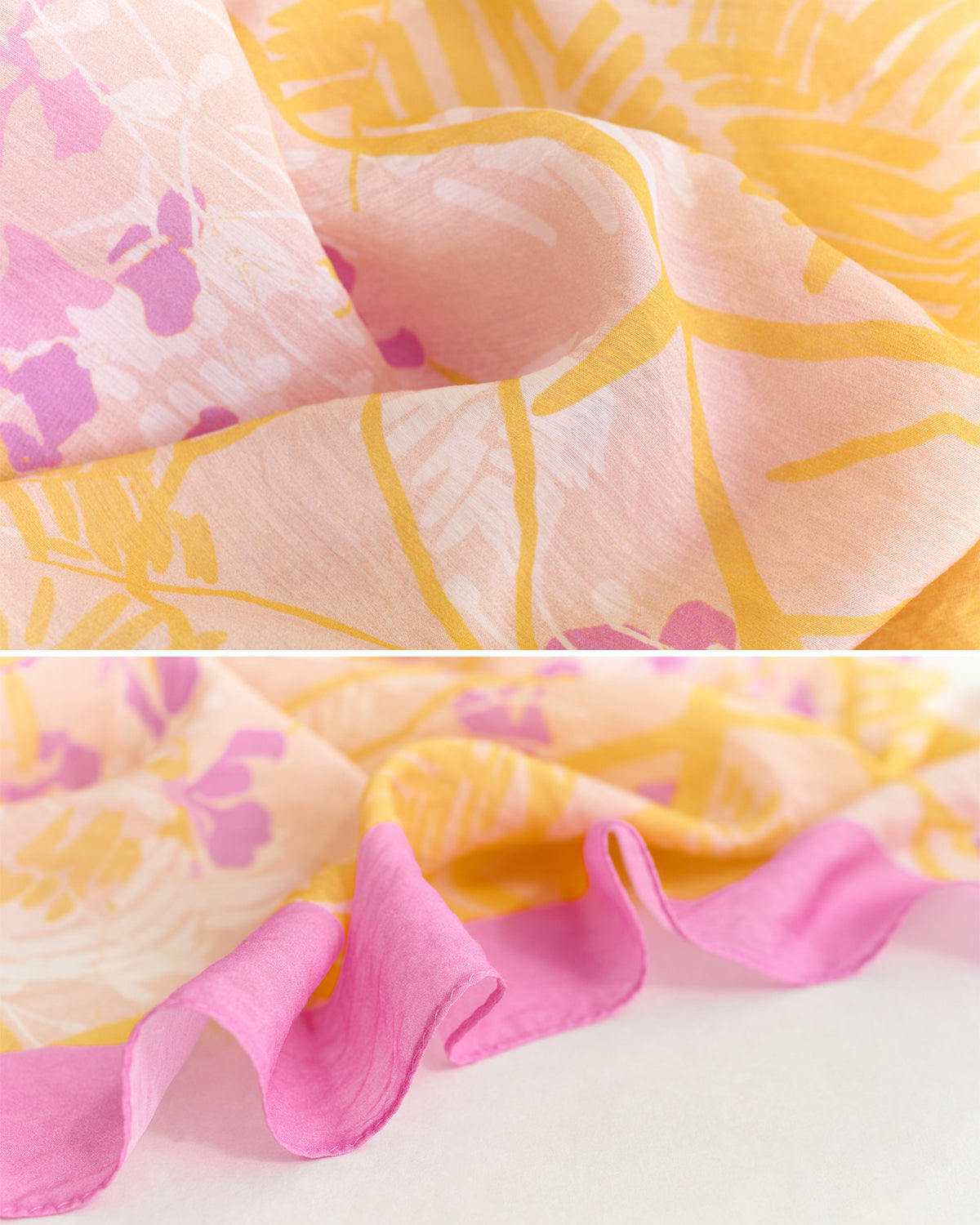 "Coco Dream" Beach Sarong Wrap  - Pink & Yellow