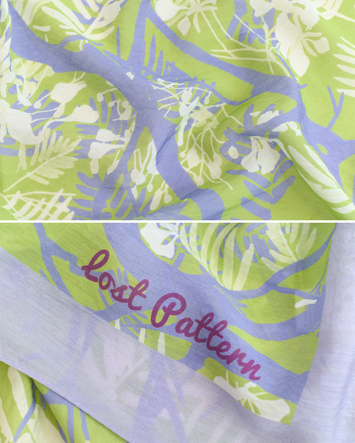 "Coco Dream" Beach Sarong Wrap  - Purple & Green