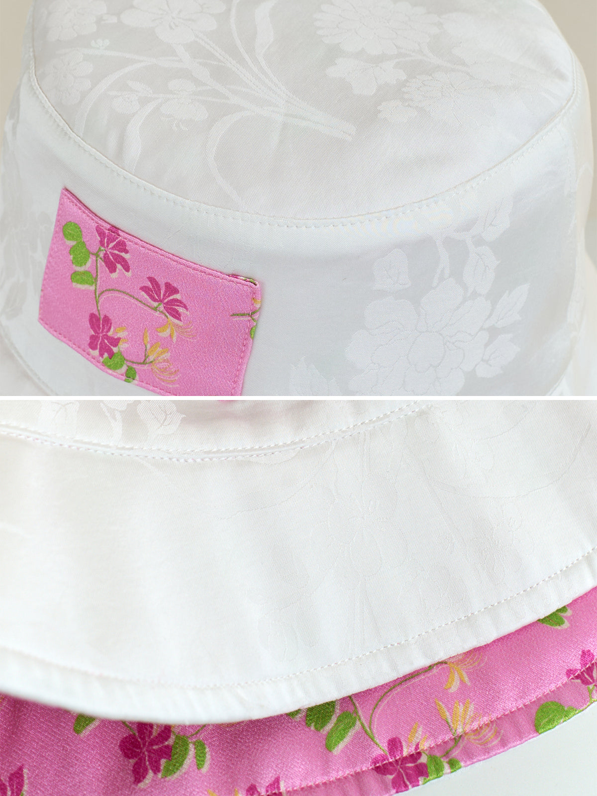 "Beach Blossom" Reversible Bucket Hat - Pink