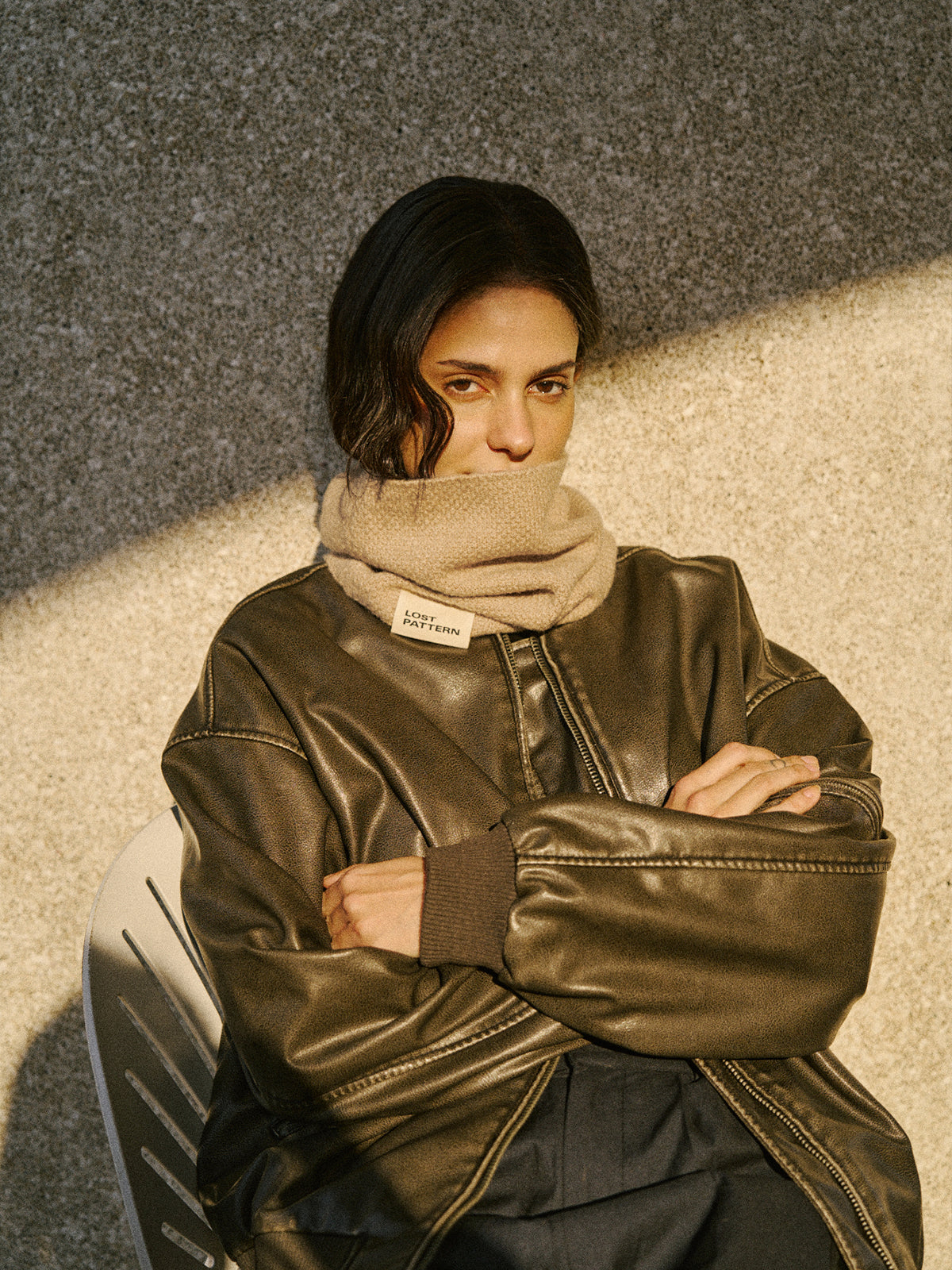 "L'Embrace" Snood Neck Warmer - Camel