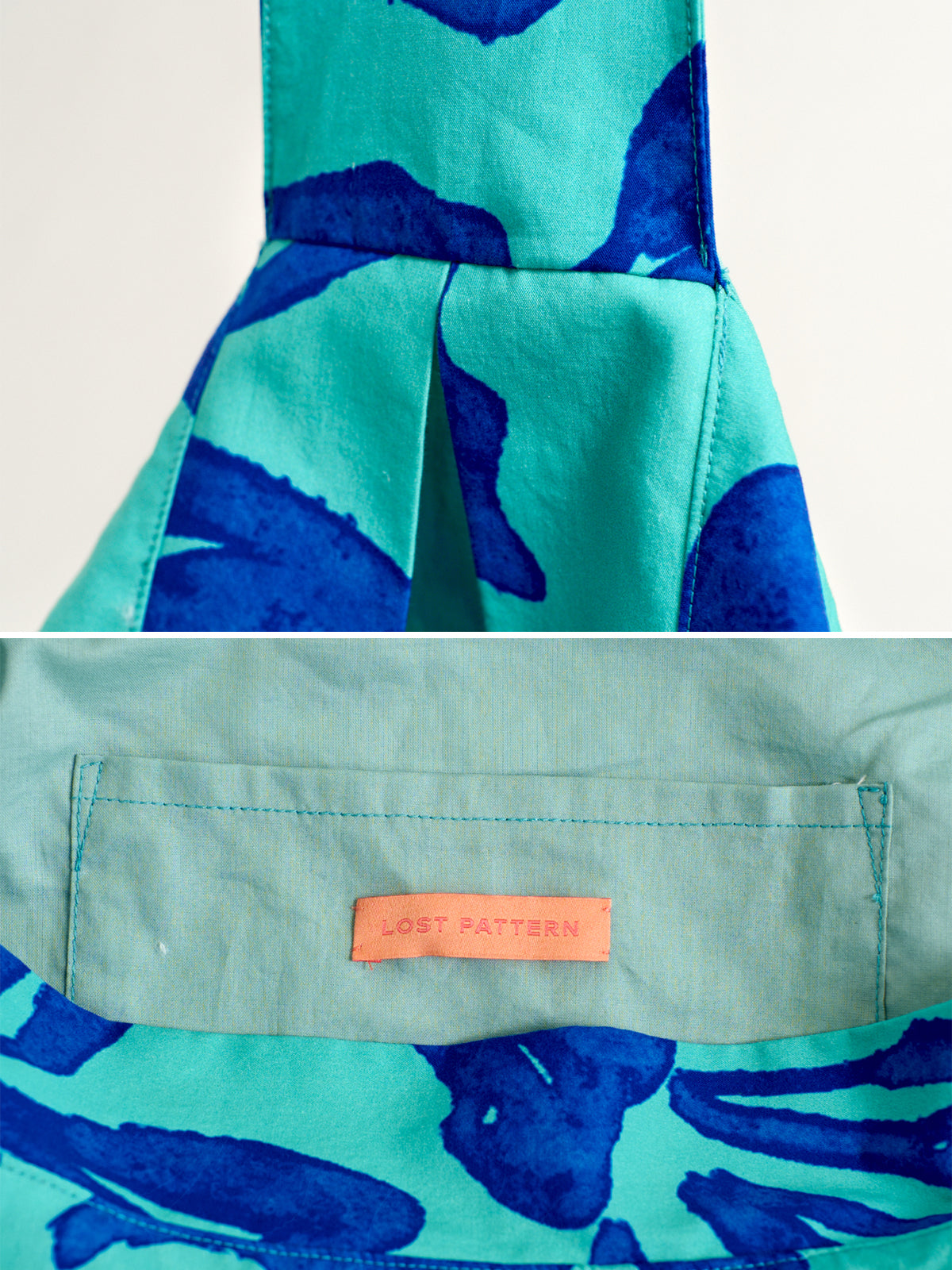 “Tropical Bliss” Hobo Crossbody Bag - Ocean Blue