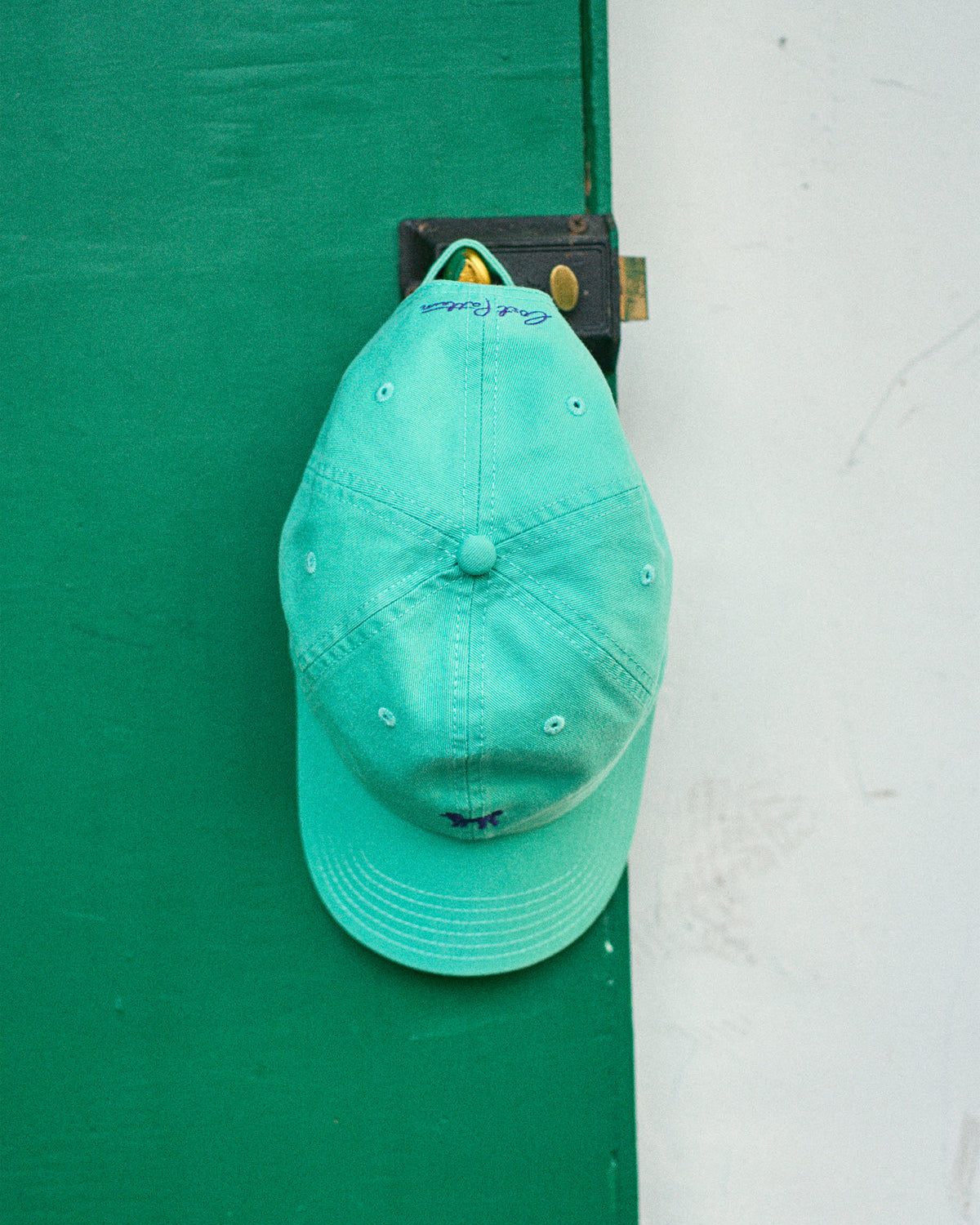 "Pan Pan" Baseball Cap - Teal Green
