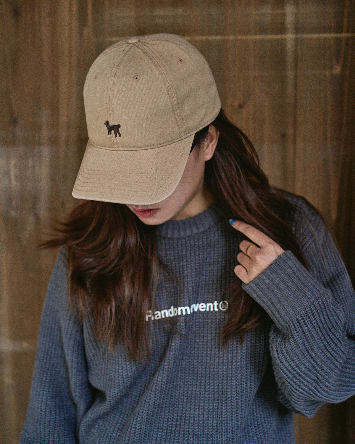 "Pan Pan" Baseball Cap - Light Khaki
